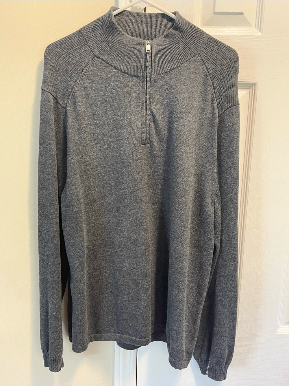 100% Authentic Calvin Klein Men's Quarter-Zip Mock Neck Sweater